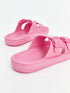 LC Waikiki Buckle Detailed Double Banded Girls' Slippers